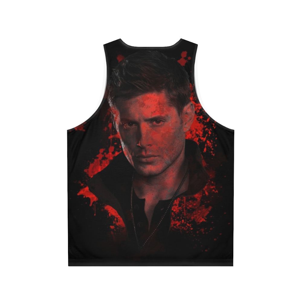 Supernatural Dean Winchester Unisex Splatter Tank Top - Back