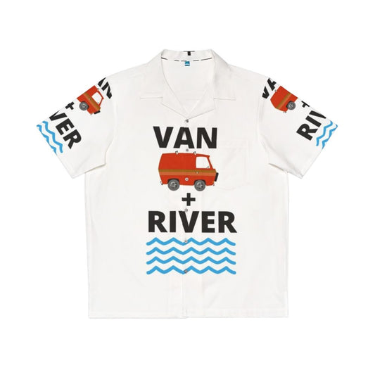 Tropical Van River Hawaiian Shirt with Chris Farley SNL Inspired Design