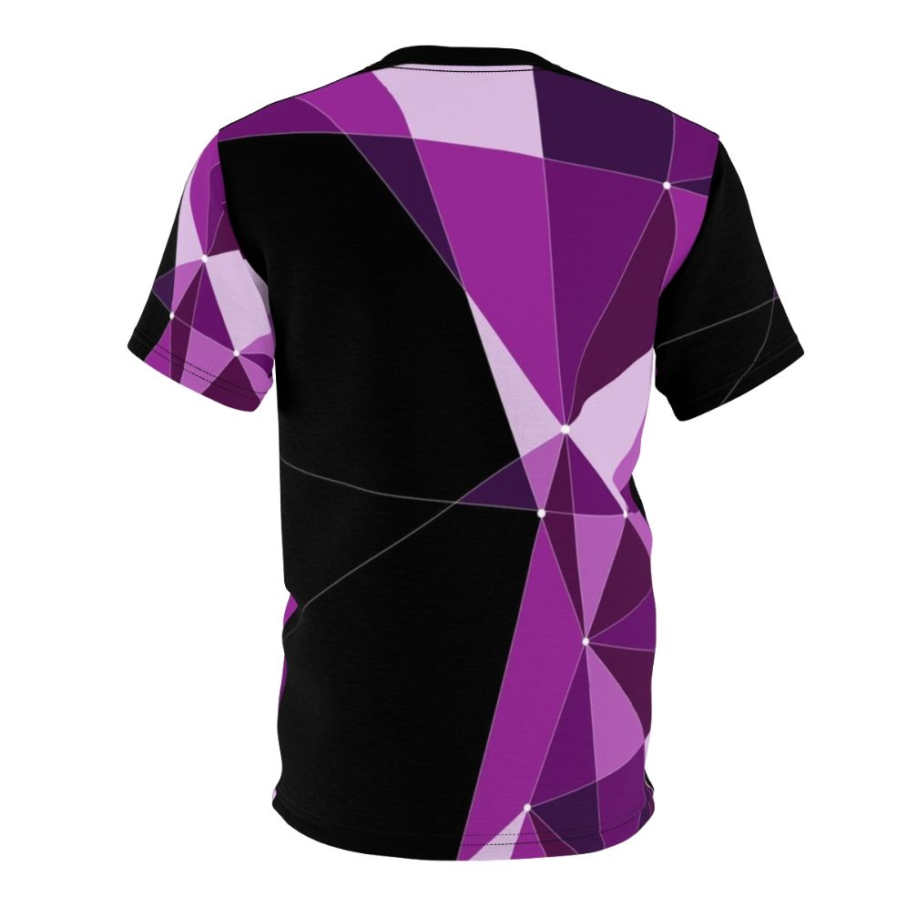 Melbourne V/Line Train Livery Inspired Geometric Triangle Pattern T-Shirt - Back