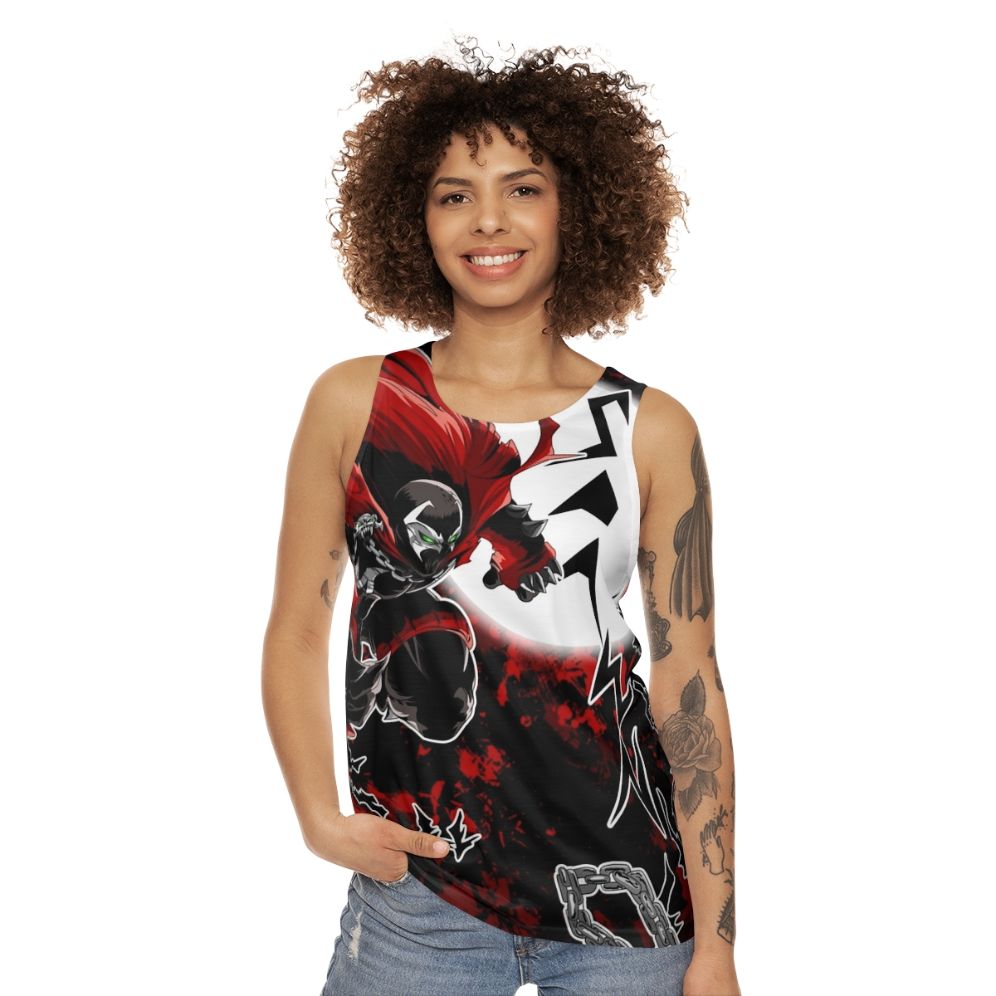 Spawn All Over Red Unisex Tank Top - women