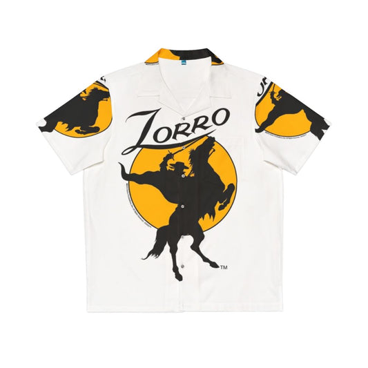 Zorro horse rider silhouette Hawaiian shirt