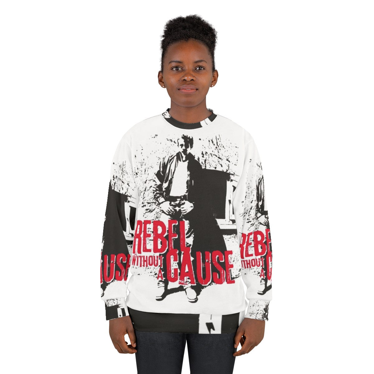 Vintage 'Rebel Without a Cause' Sweatshirt with James Dean Graphic - women