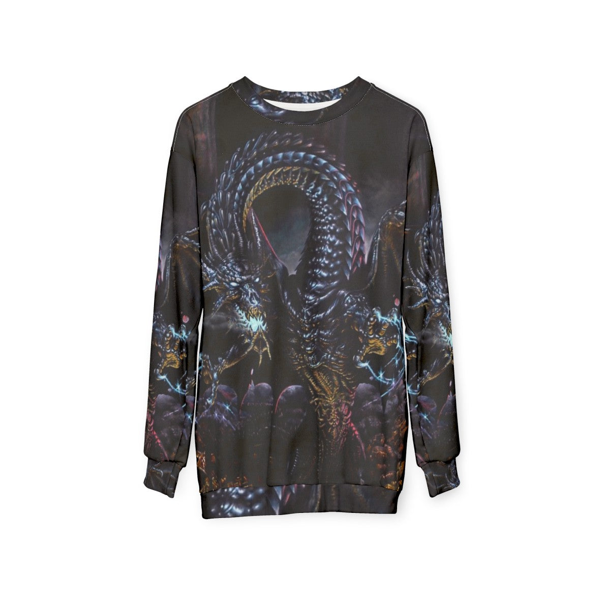 Night Dragon Fantasy Sweatshirt - hanging