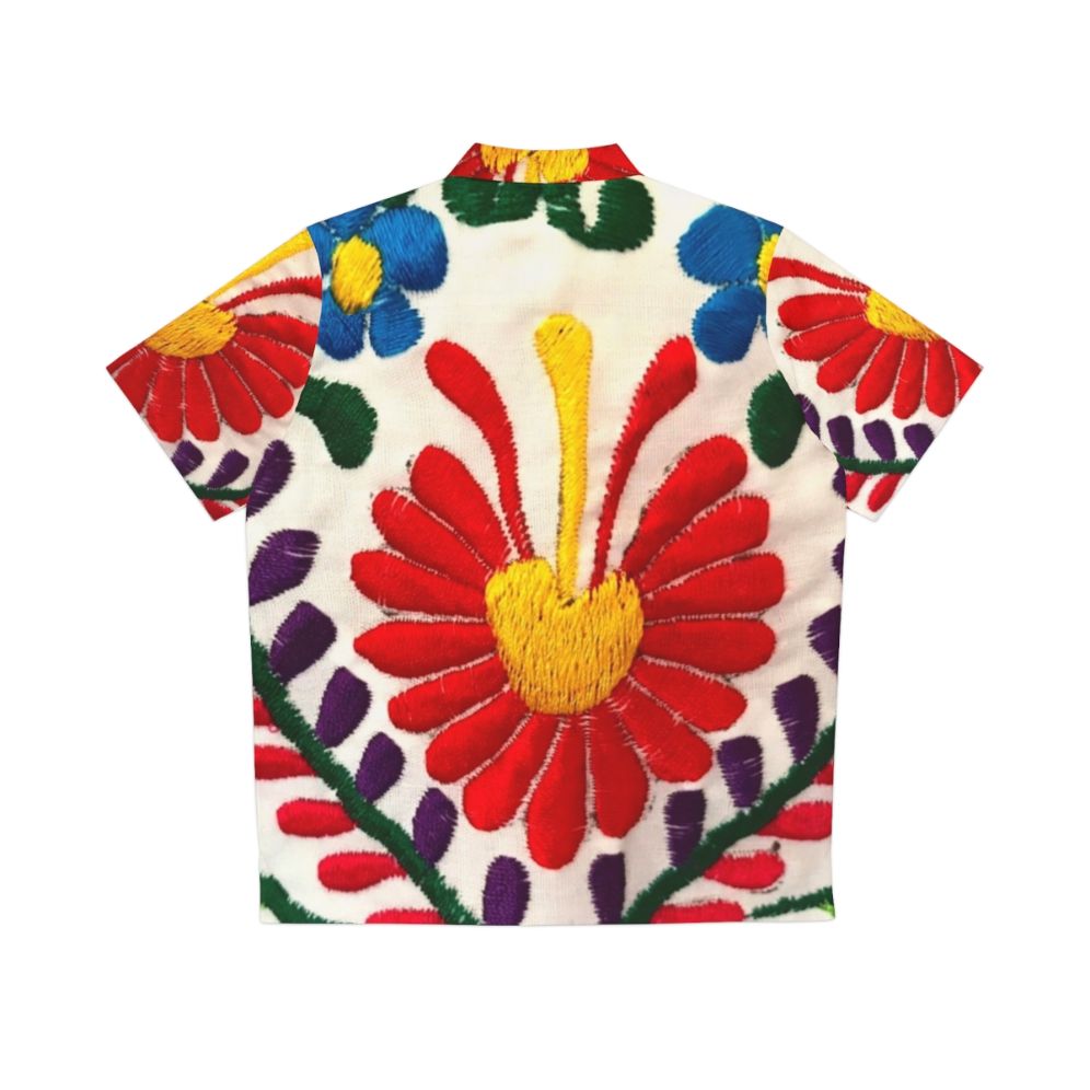 Mexican Flowers Hawaiian Shirt - Back