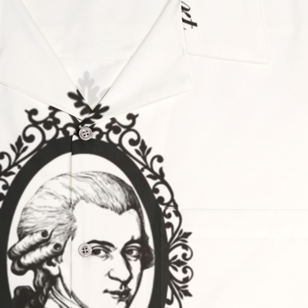 Wolfgang Amadeus Mozart European Tour 1789 Classical Music Hawaiian Shirt - Detail