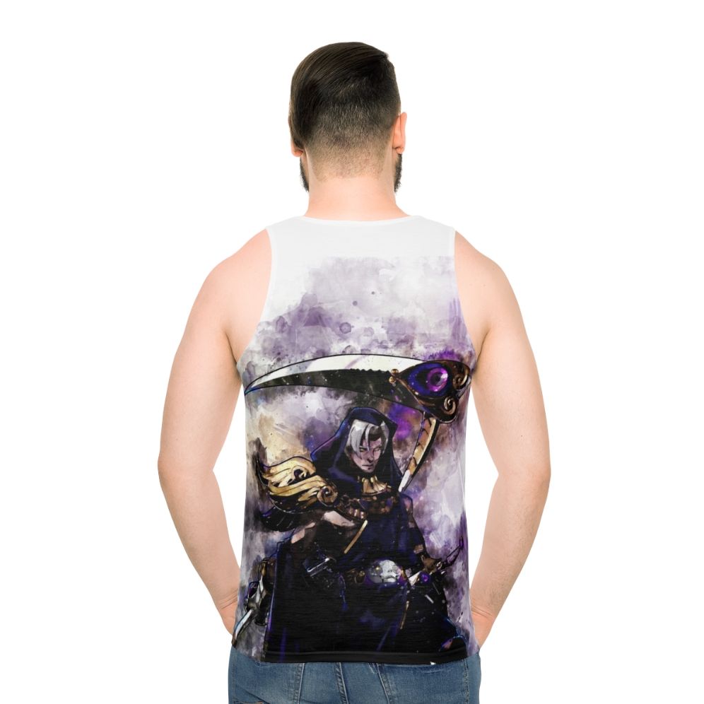 Thanatos and Hades Watercolor Unisex Tank Top - men back