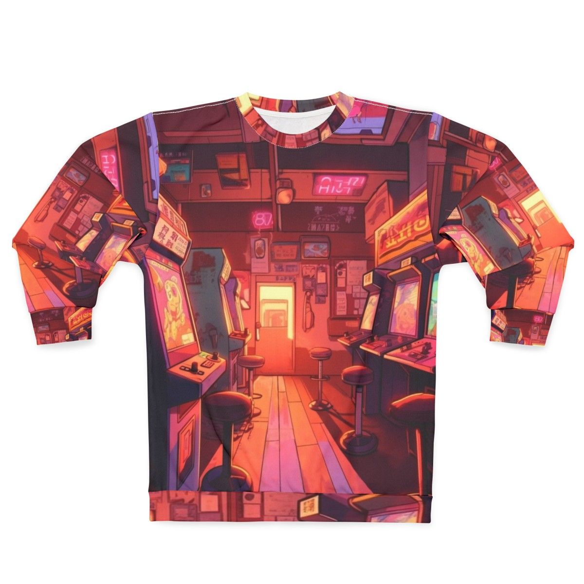 Arcade Hall In Hawkins Stranger Things Sweatshirt