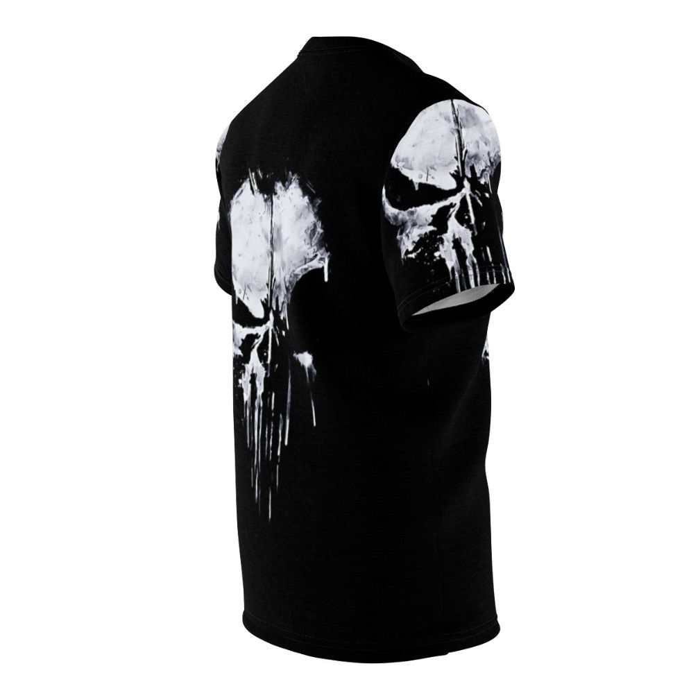 Striking skull design printed on a high-quality t-shirt - men right