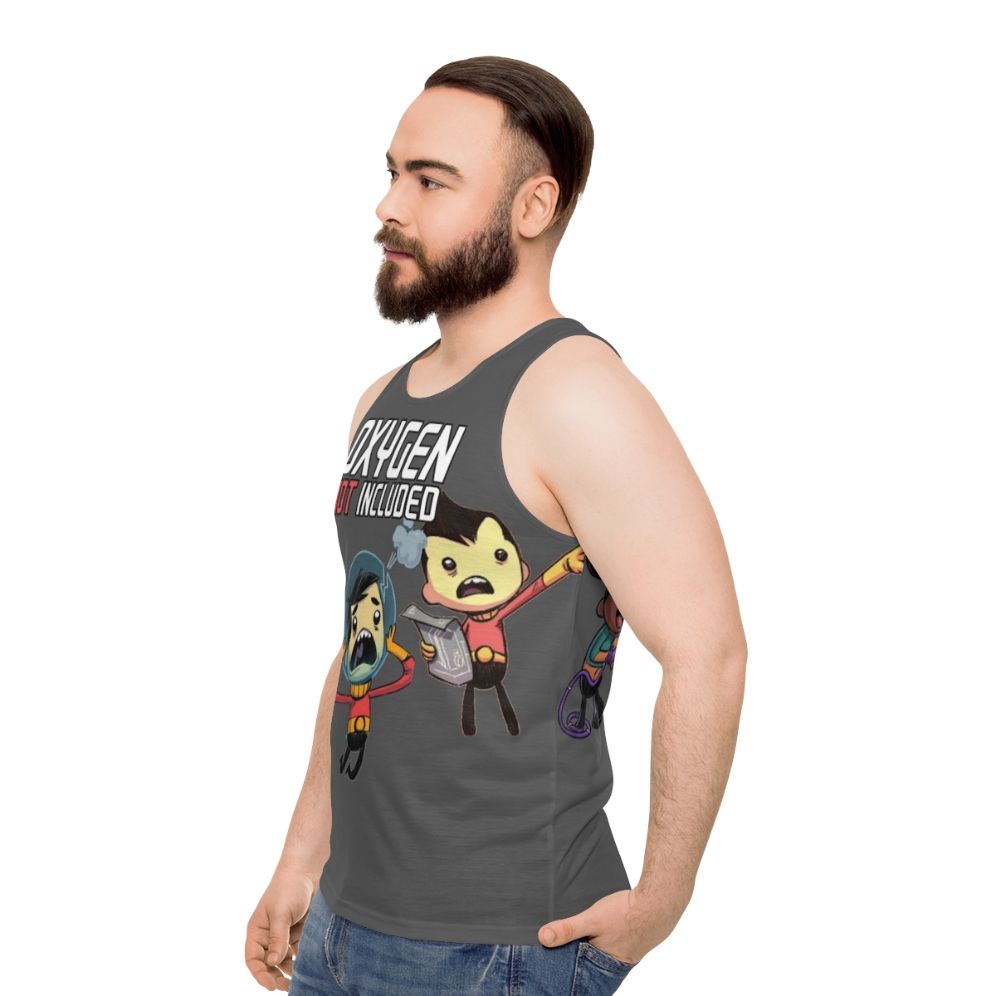 Oxygen Not Included Unisex Gaming Tank Top - men side