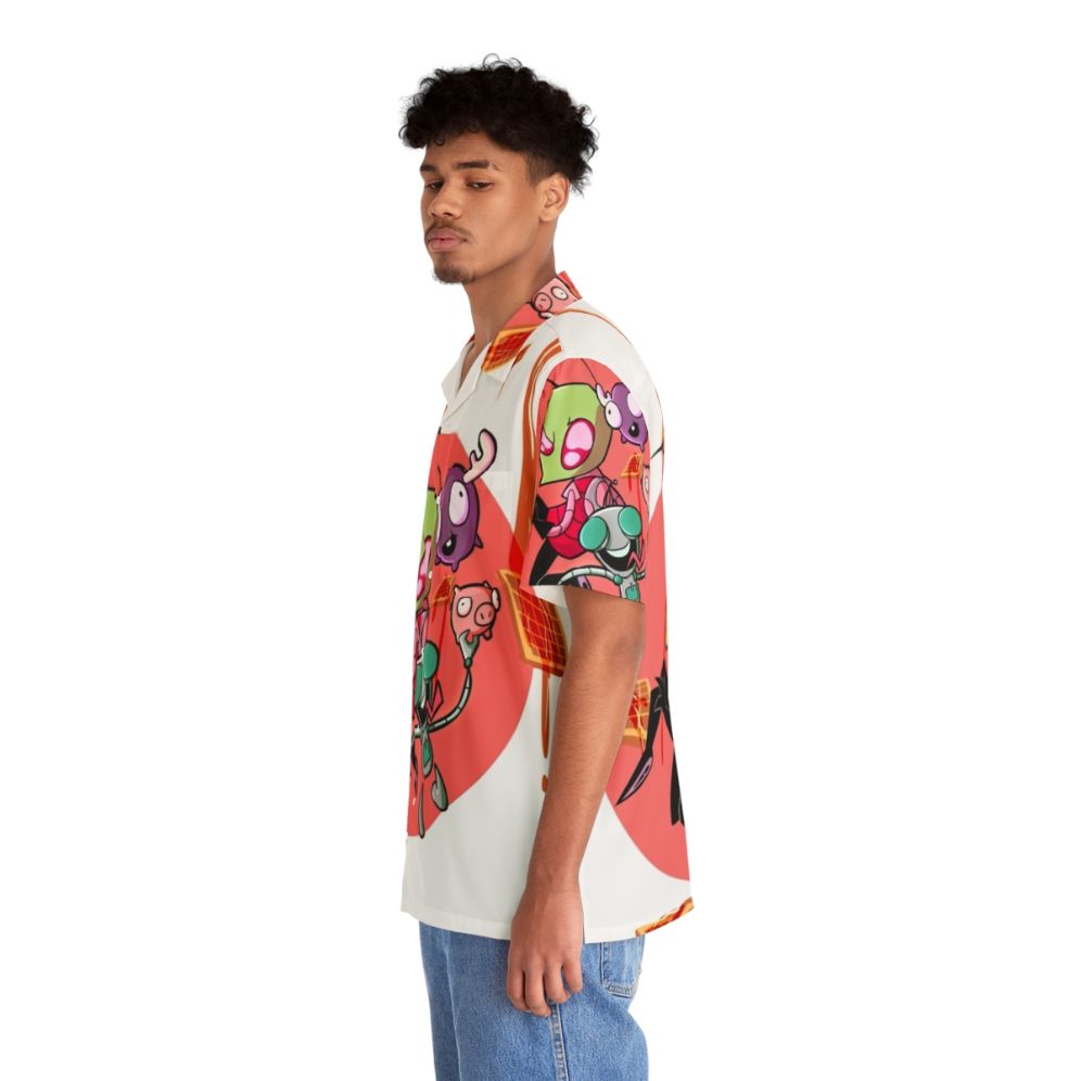 Invader Zim Waffles Hawaiian Shirt - People Left