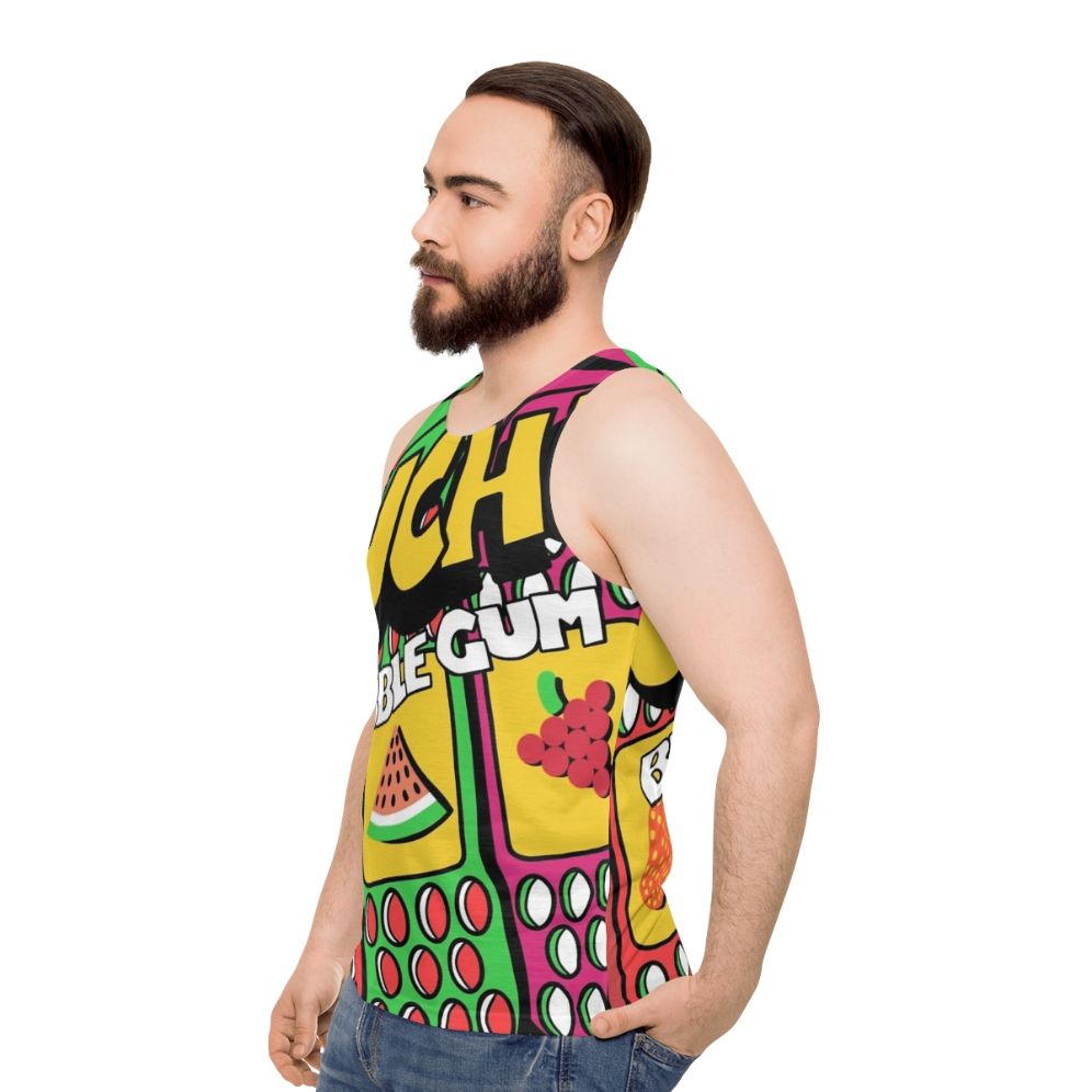 90s nostalgia bubblegum unisex tank top - men side