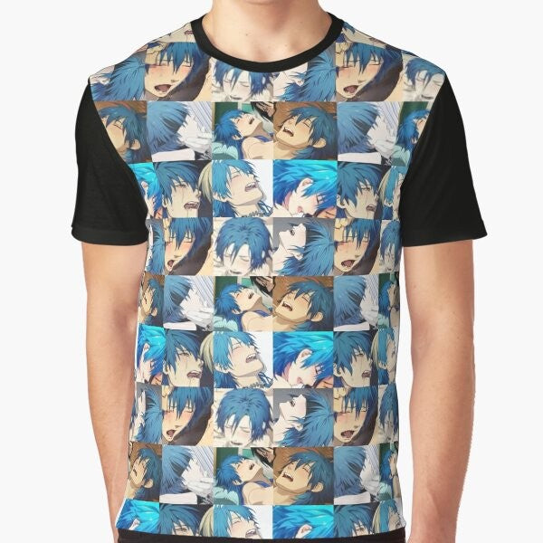 DMMD Aoba Seragaki Graphic T-Shirt featuring the character from the anime "Dramatical Murder"