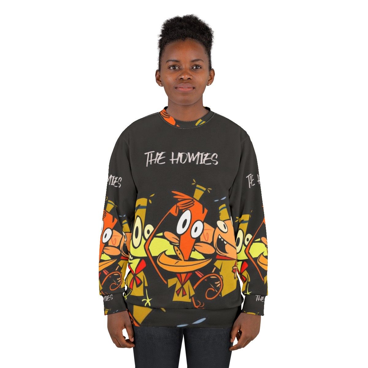 Homies Cartoon Sweatshirt with Camp Lazlo Design - women