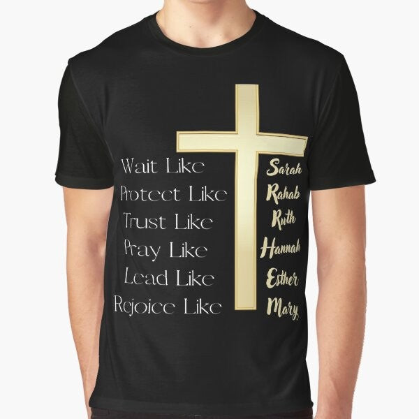 "Trust in the Lord: Christian Graphic T-Shirt with Bible Verse Inspired Design"