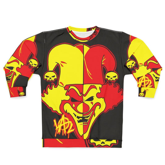 "Jeckel Carnage" horror-themed sweatshirt for heavy metal enthusiasts