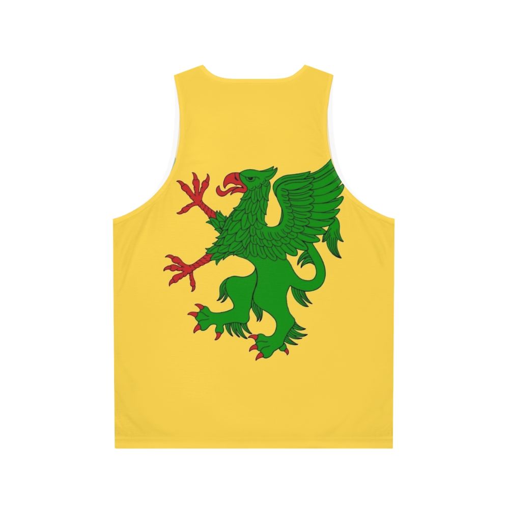 Green griffin unisex tank top - Back