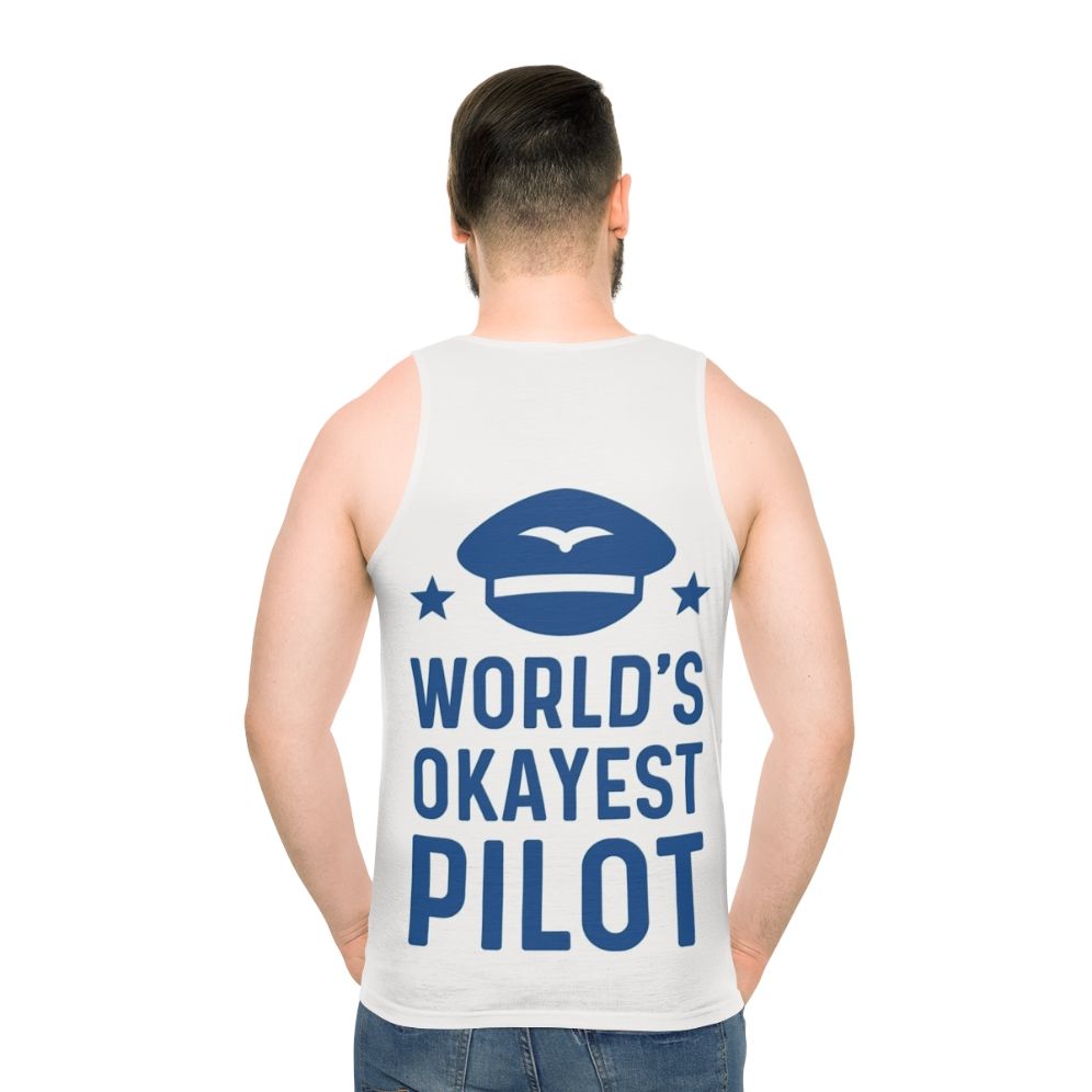 World's Okayest Unisex Engineer Tank Top - men back