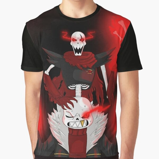 Underfell Brothers Undertale (AU) Graphic Design T-Shirt