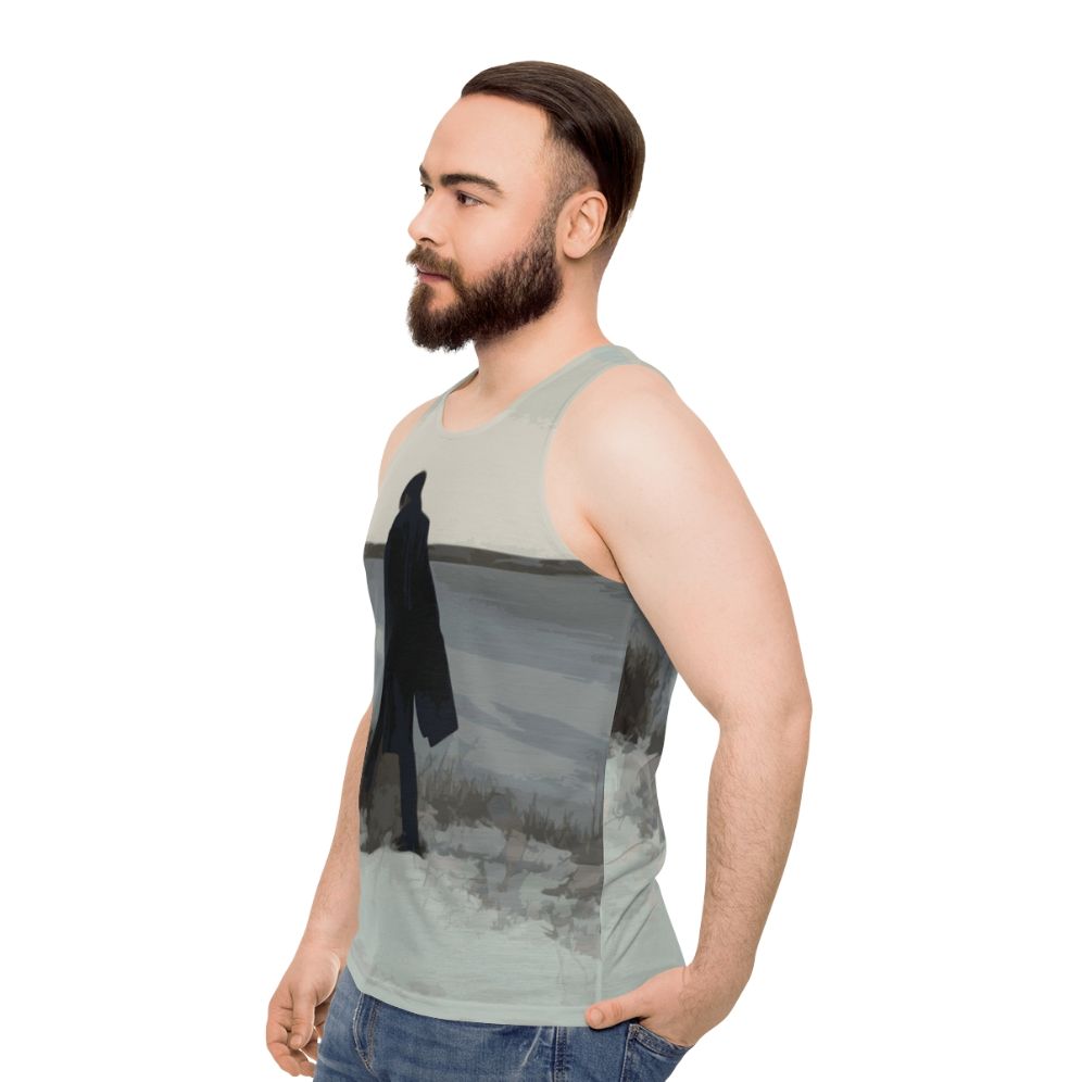 Retrograde unisex tank top with minimal design - men side