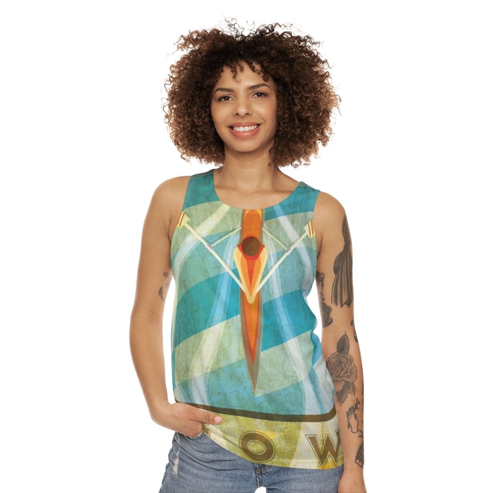 Sculling unisex tank top - women