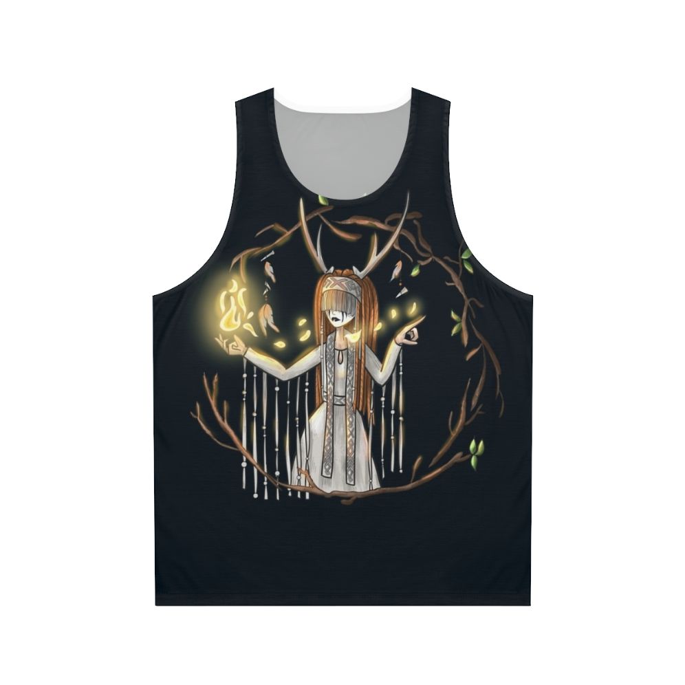 Heilung inspired unisex tank top with fantasy Celtic and Nordic elements