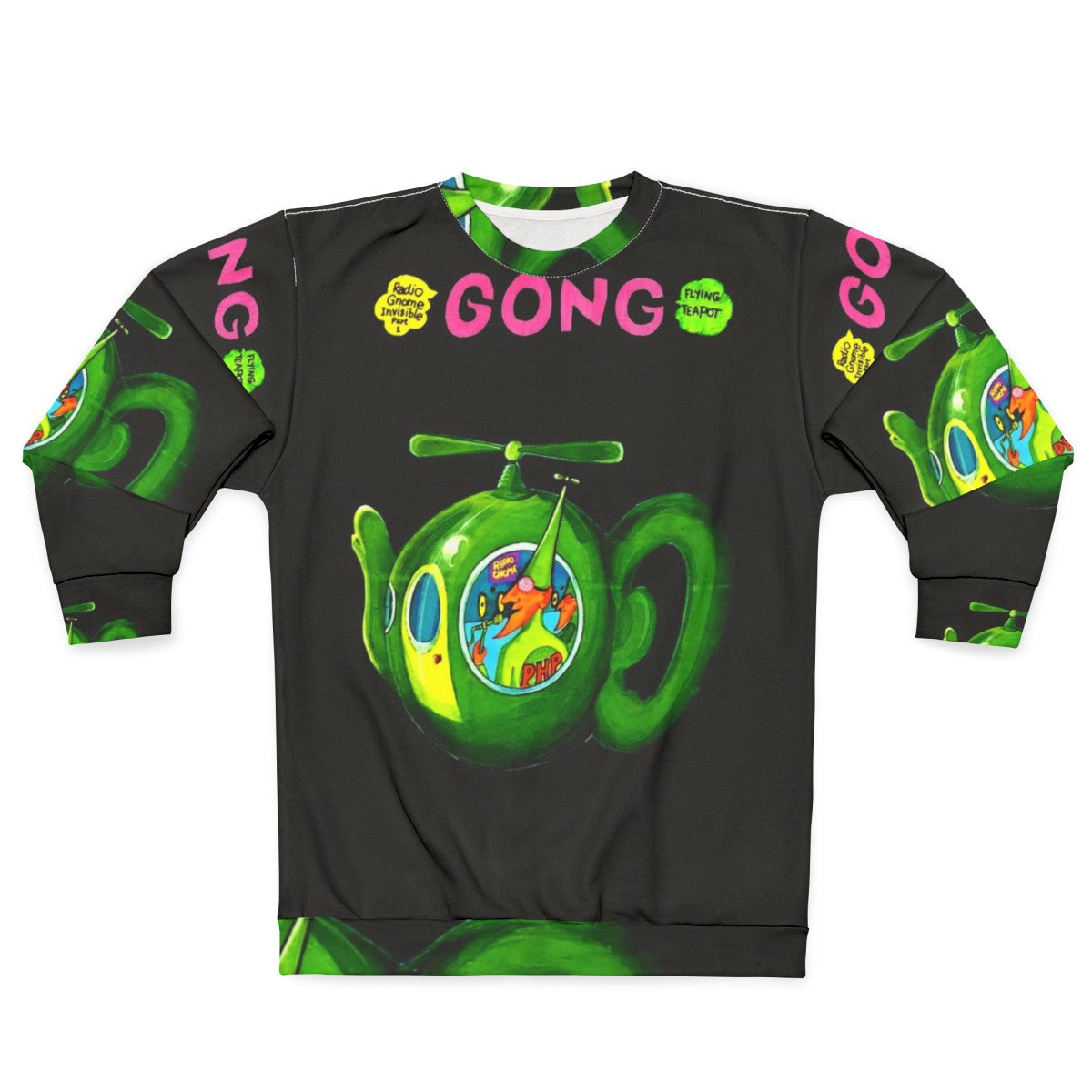 Vintage Gong Flying Teapot Sweatshirt