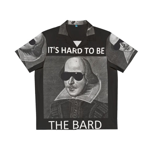 "It's Hard to Be the Bard Hawaiian Shirt - Celebrate William Shakespeare's Legacy"