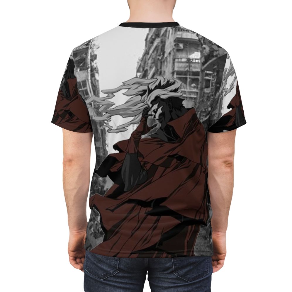 Ergo Proxy inspired anime-style all-over-print t-shirt - men back