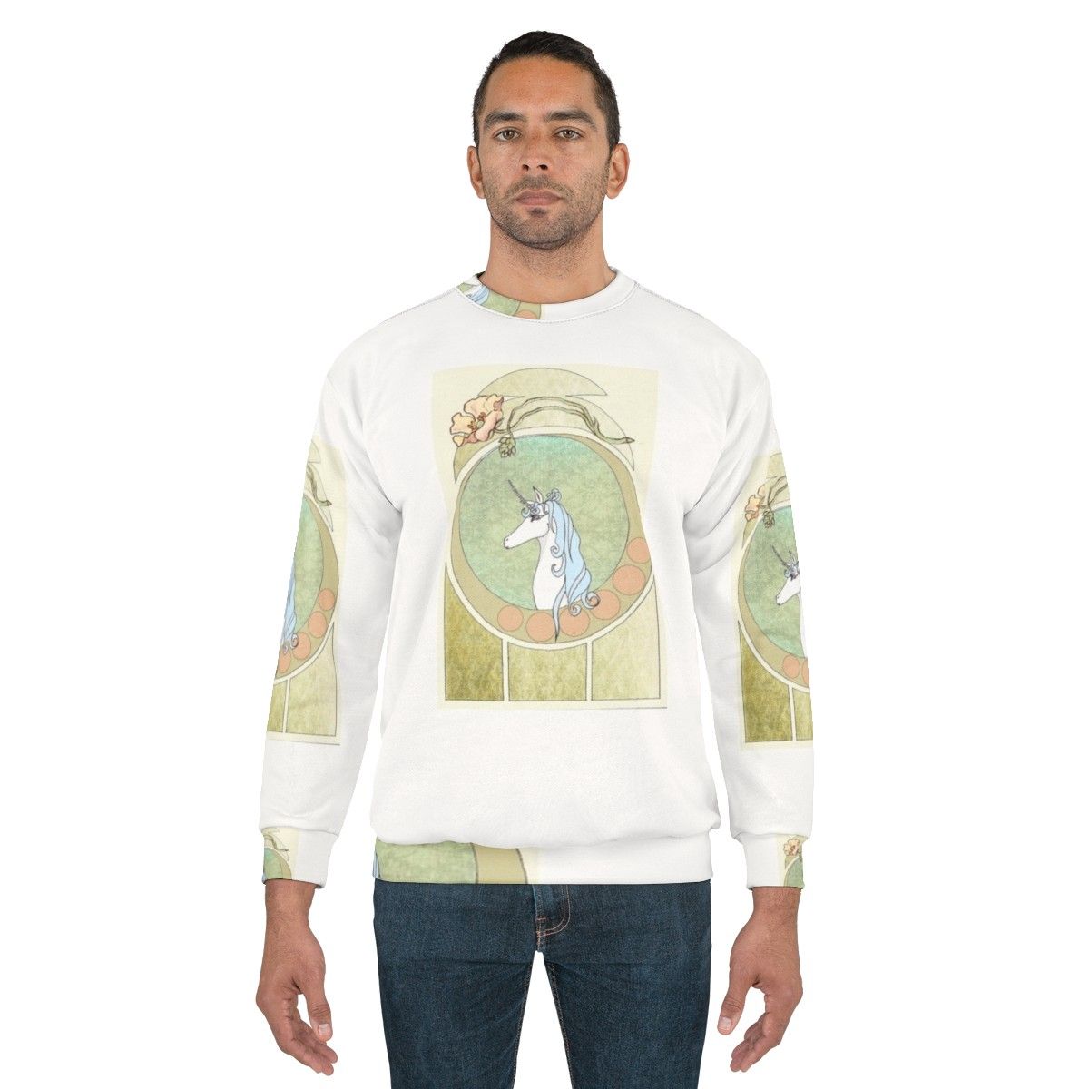 Art Nouveau The Last Unicorn Fantasy Sweatshirt - men