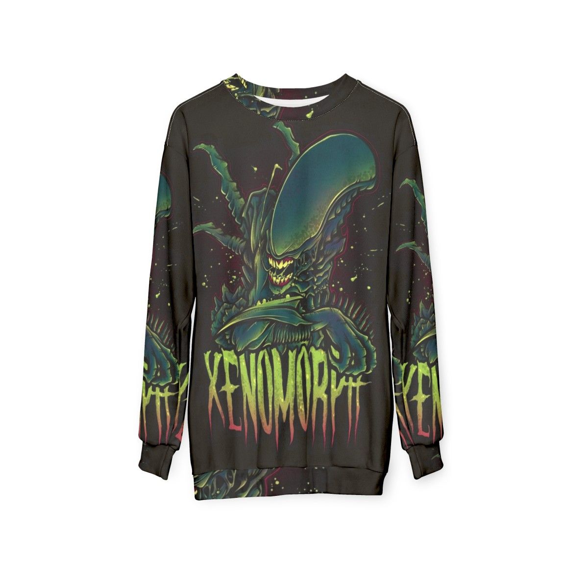 Xenomorph Alien Horror Sci-Fi Sweatshirt - hanging