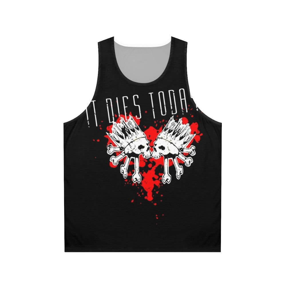 Metalcore Heart Skulls Unisex Tank Top