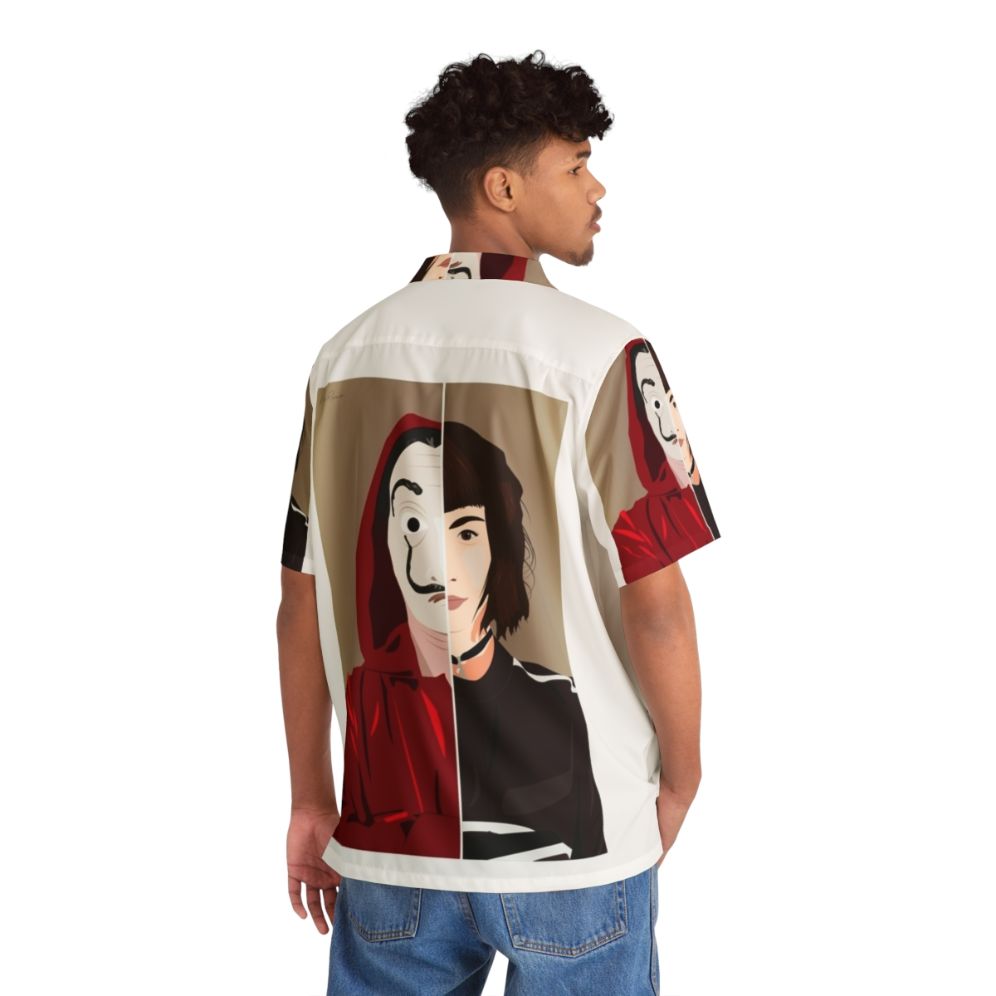 Tokyo Money Heist La Casa De Papel Hawaiian Shirt with Netflix Dali Design - People Back