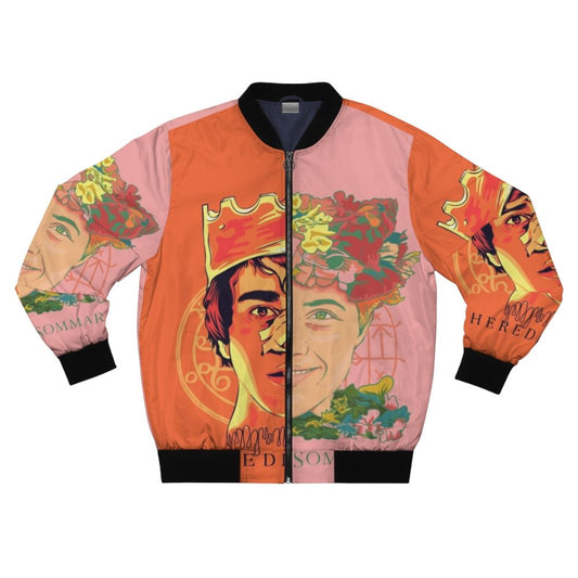 Hereditary and Midsommar inspired bomber jacket featuring horror movie elements