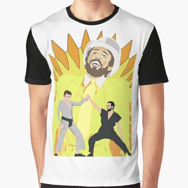 Day Man graphic t-shirt with a design inspired by the popular TV comedy series "It's Always Sunny in Philadelphia"