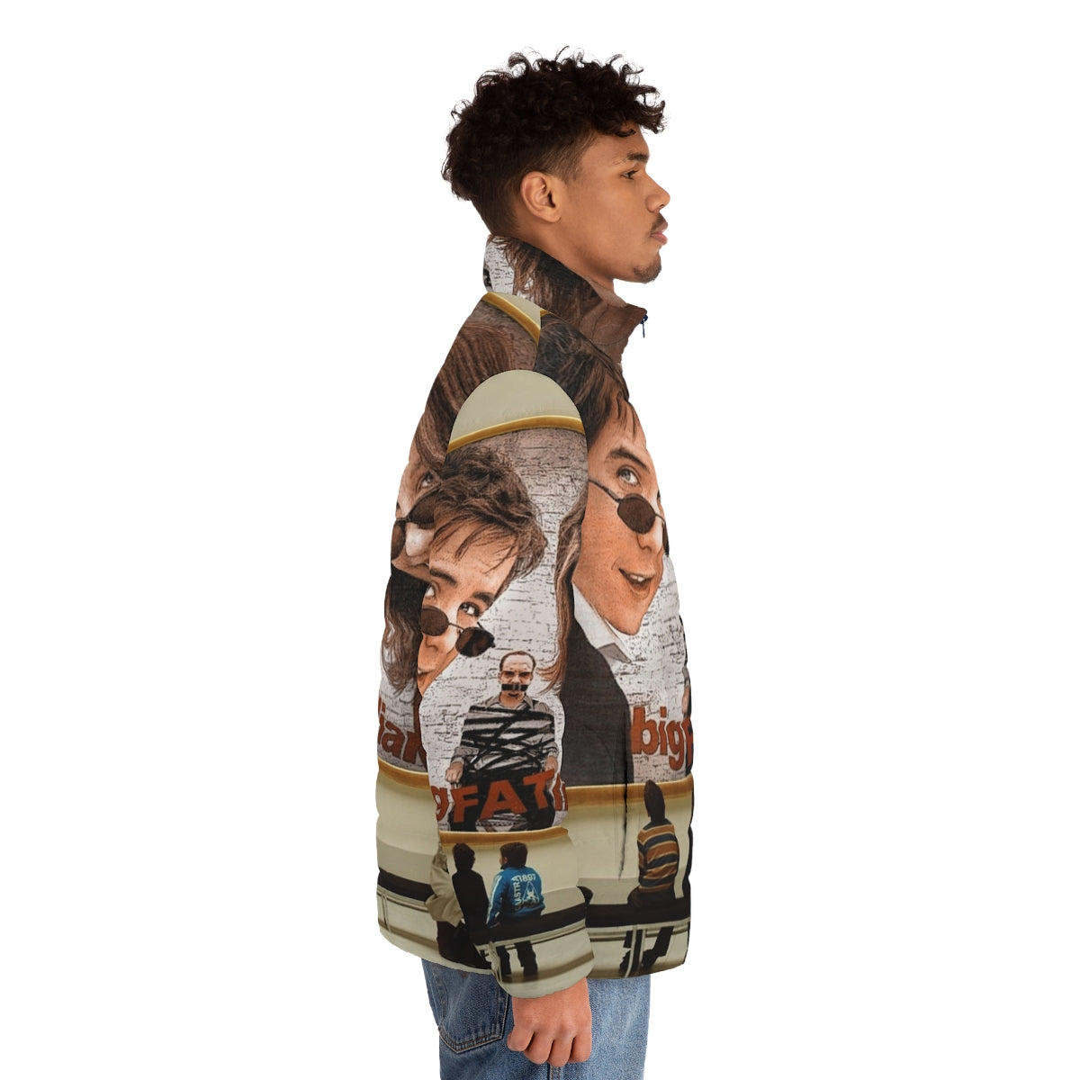 Appreciation of the Arts Puffer Jacket featuring focus keyword "puffer jacket" - men side right