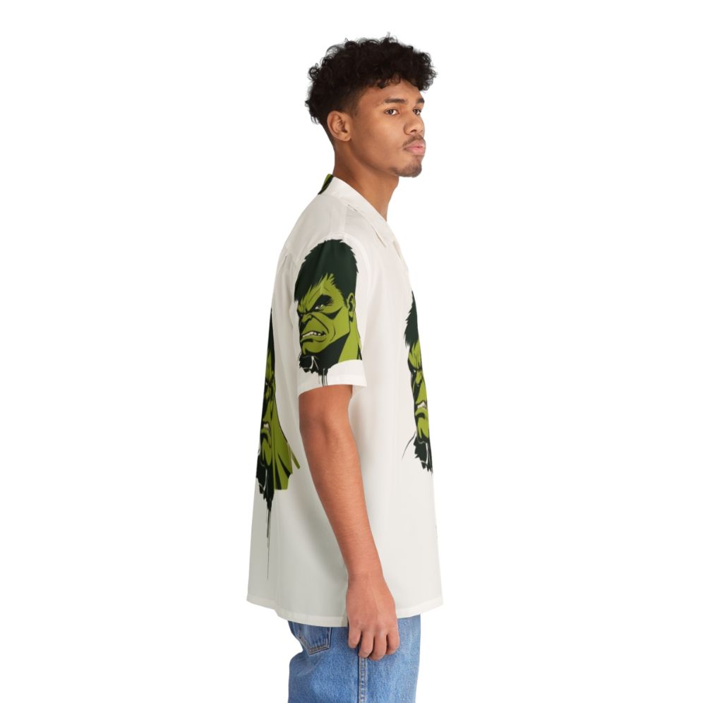 Superhero Hawaii Shirt with Marvel Avengers Endgame and Hulk Graphics - People Pight