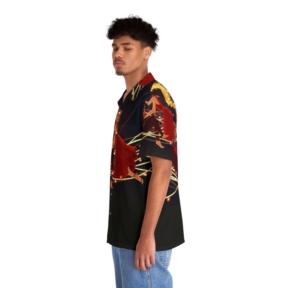 Colorful Hawaiian shirt featuring Catra and Adora from the Netflix series She-Ra and the Princesses of Power - People Left