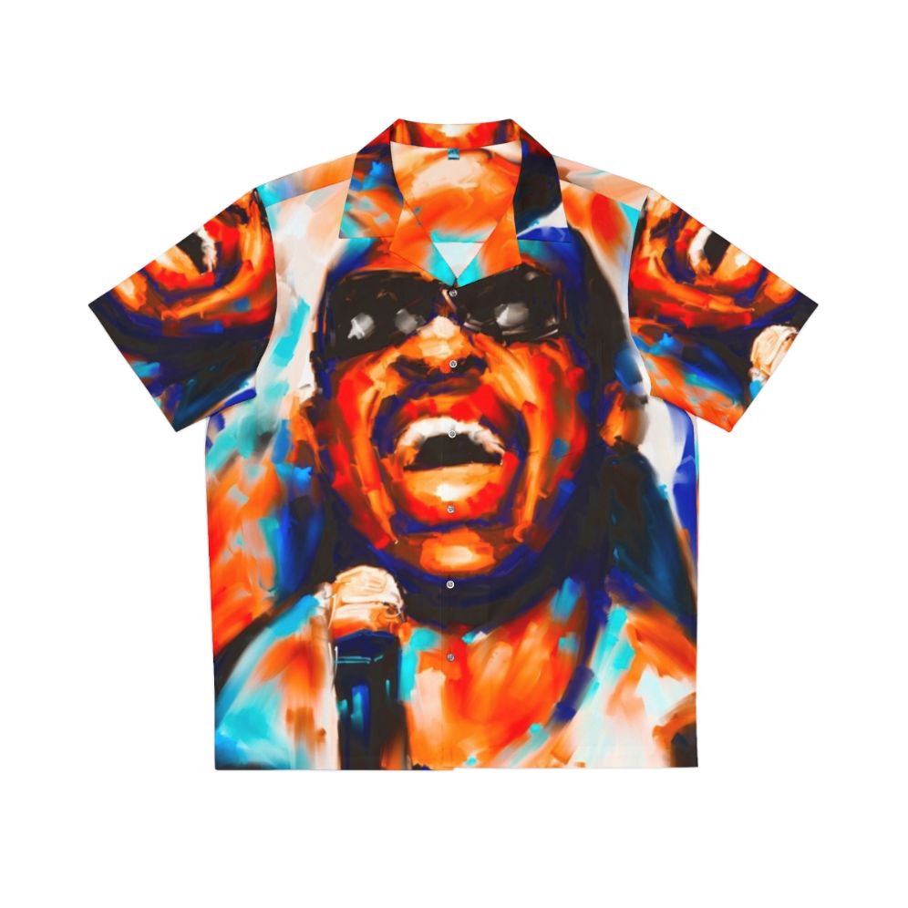 Retro Stevie Wonder Portrait Hawaiian Shirt