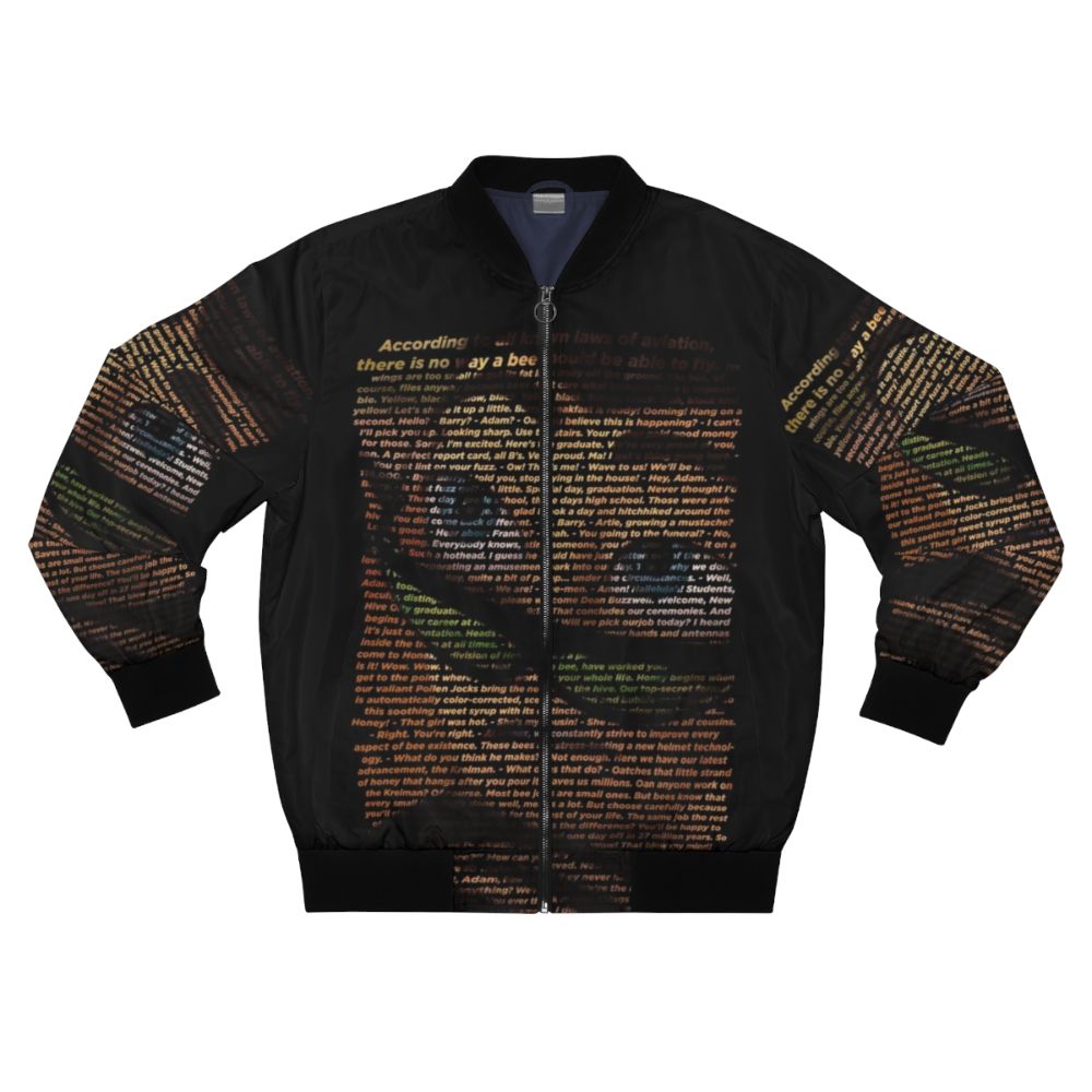 Bee Movie Script Bomber Jacket with Readable Text