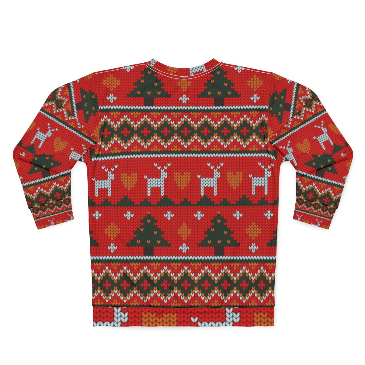 Christmas knit pattern sweater - Back