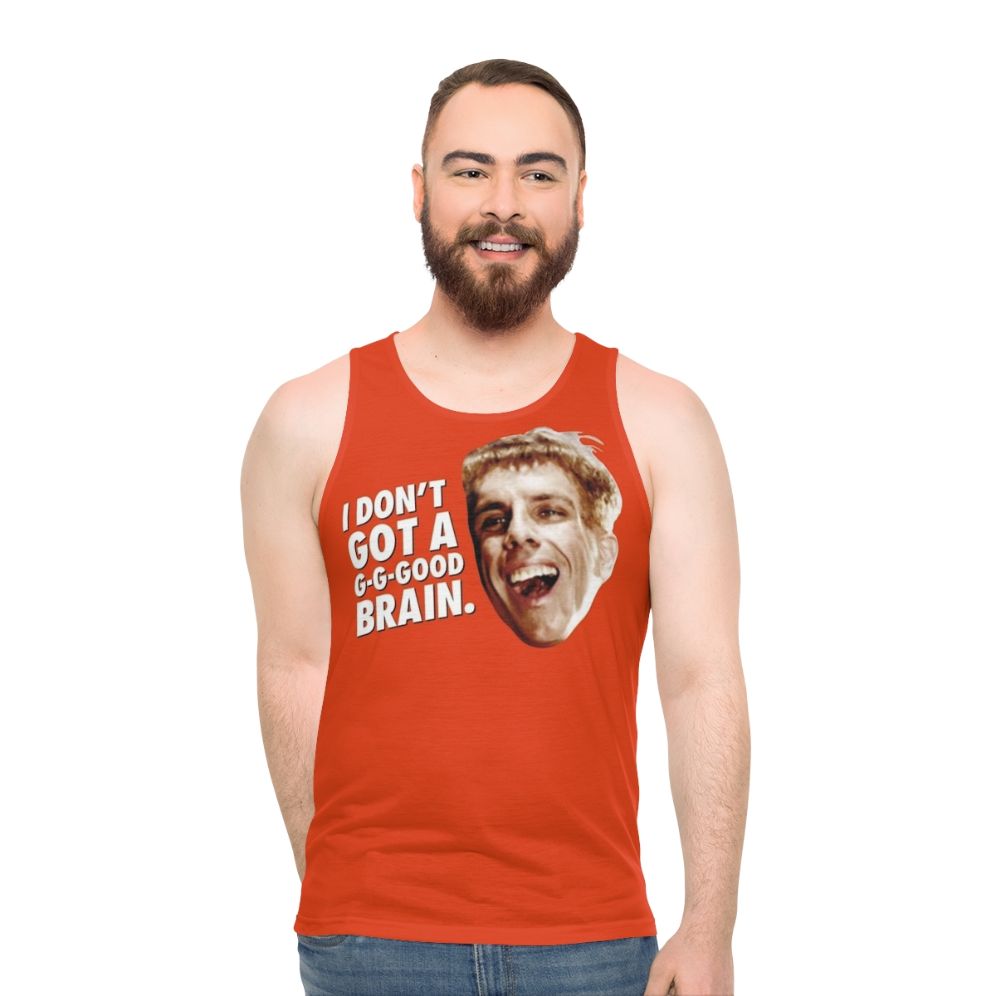 "I Don't Got a Good Brain" Unisex Tank Top featuring a funny pop culture meme - men