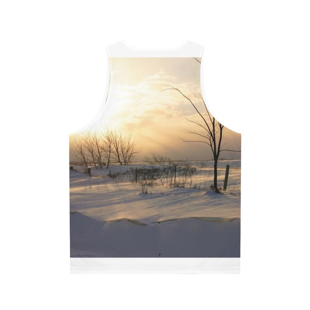 Cozy Winter Unisex Tank Top - Back