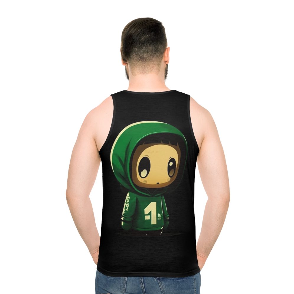 Squid Game Kang Sae Byeok Player 067 Unisex Tank Top - men back