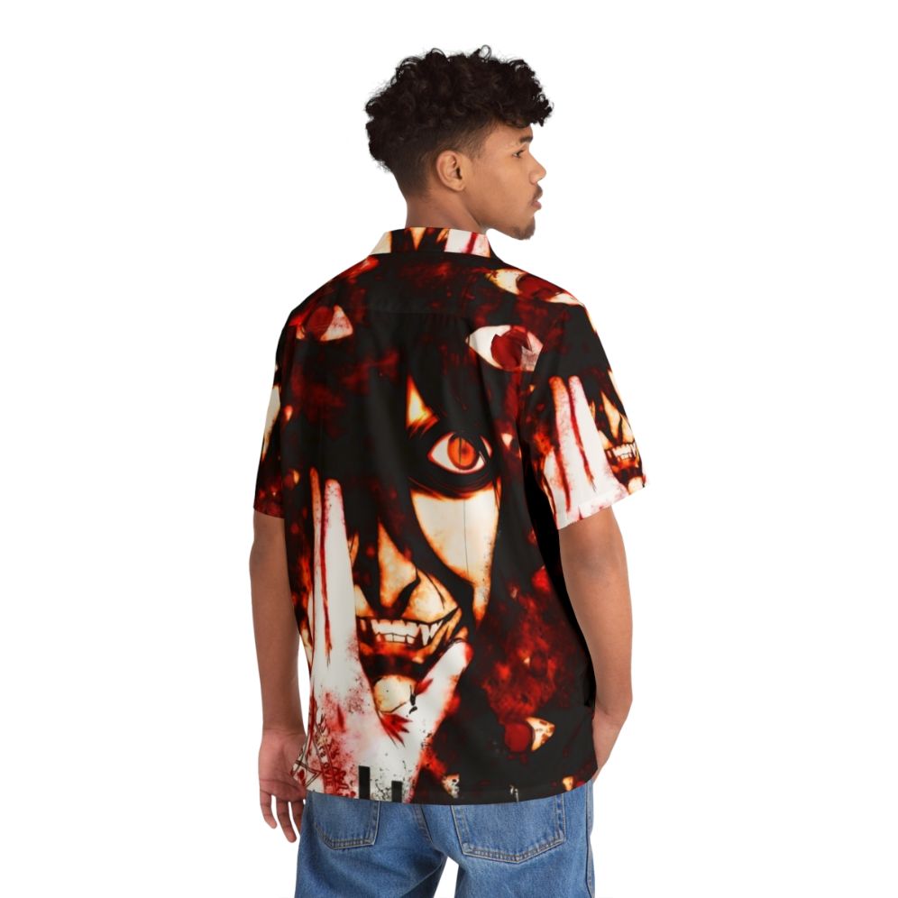 Hellsing inspired dark gothic Hawaiian shirt - People Back