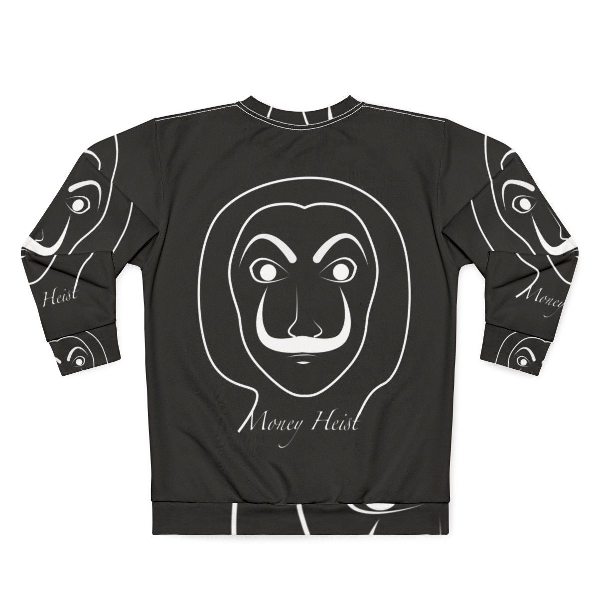 Money Heist Sweatshirt featuring Dali mask and "Bella Ciao" text - Back