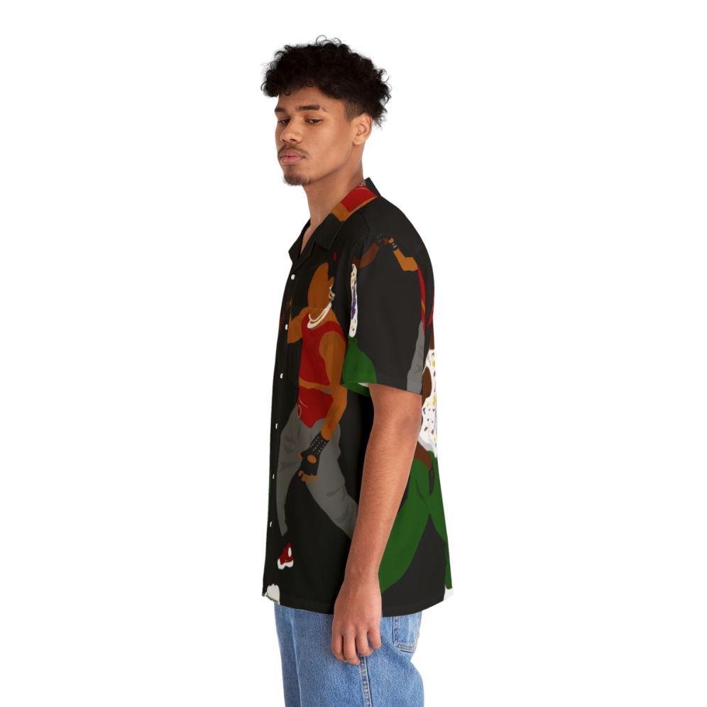 Breakdancing Hawaiian Shirt with Hip Hop and Music Inspired Design - People Left