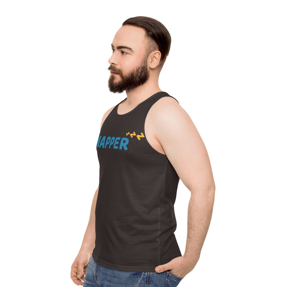 Napping enthusiast unisex tank top - men side