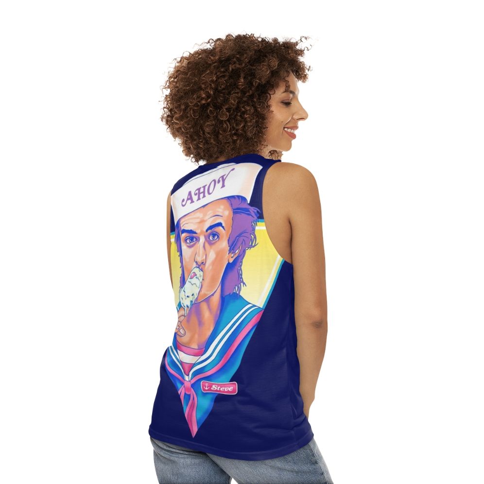 Stranger Things Steve Harrington Unisex Tank Top - women back