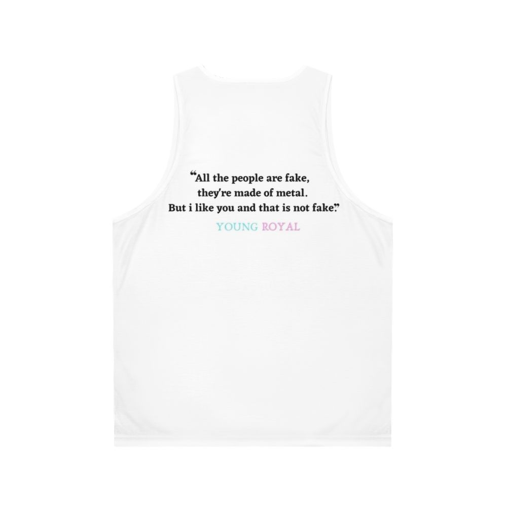 Young Royals Netflix Series LGBTQ Quotes Unisex Tank Top - Back