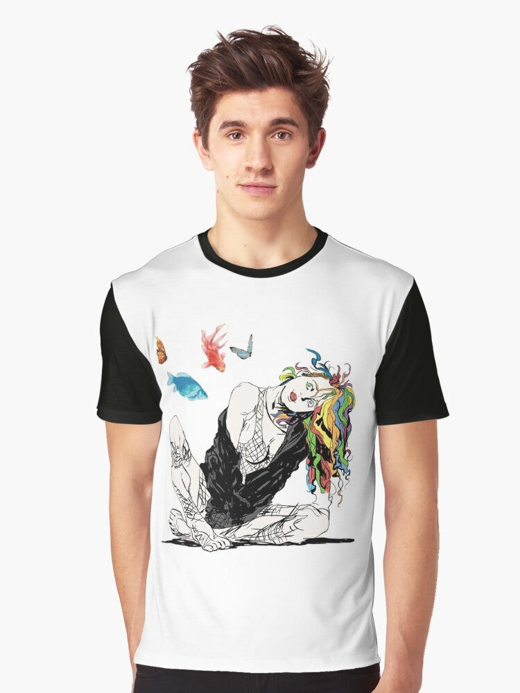 Delirium The Sandman Vertigo Comics Graphic T-Shirt featuring a character from the Sandman comic series - Men